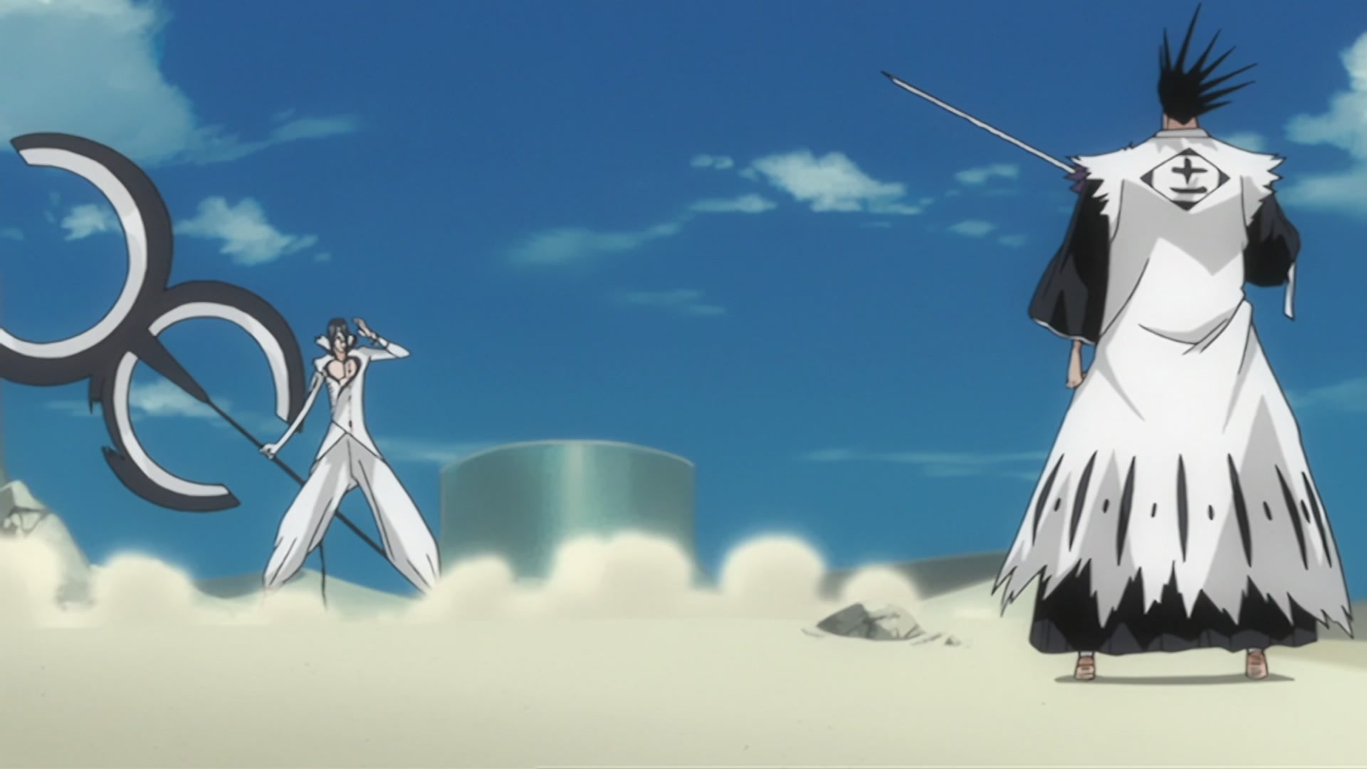 Bleach Ep 201: Nnoitra Released! Multiplying Arms @ 00:06:56