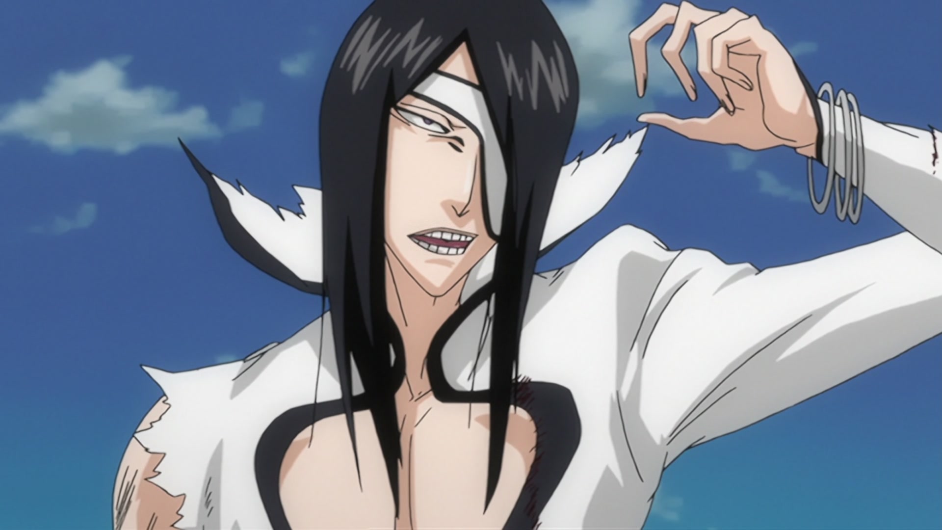 Bleach Ep 201: Nnoitra Released! Multiplying Arms @ 00:07:01