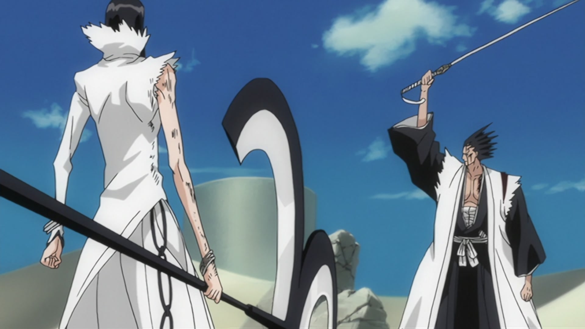 Bleach Ep 201: Nnoitra Released! Multiplying Arms @ 00:07:11