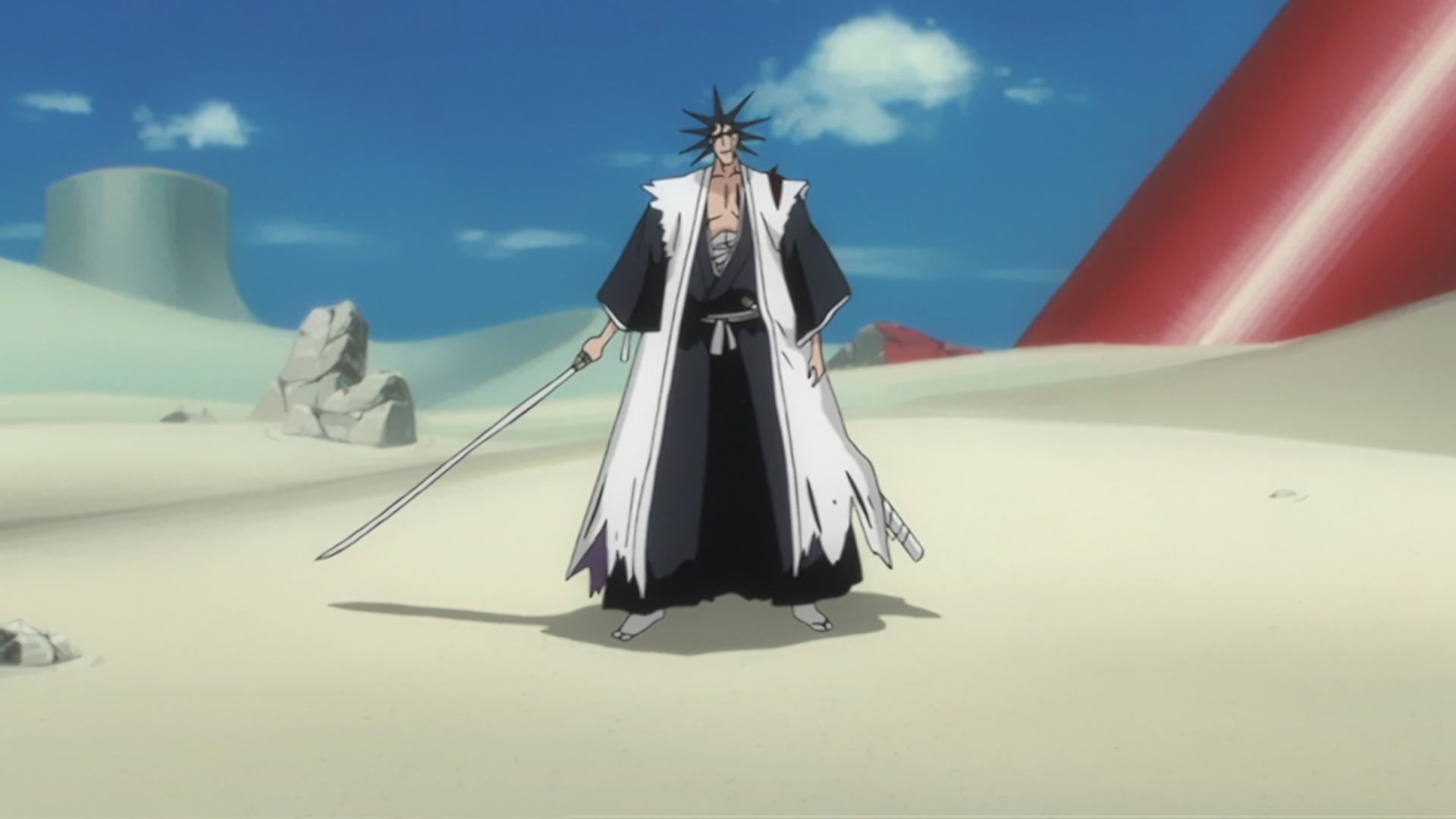 Bleach Ep 201: Nnoitra Released! Multiplying Arms @ 00:08:57