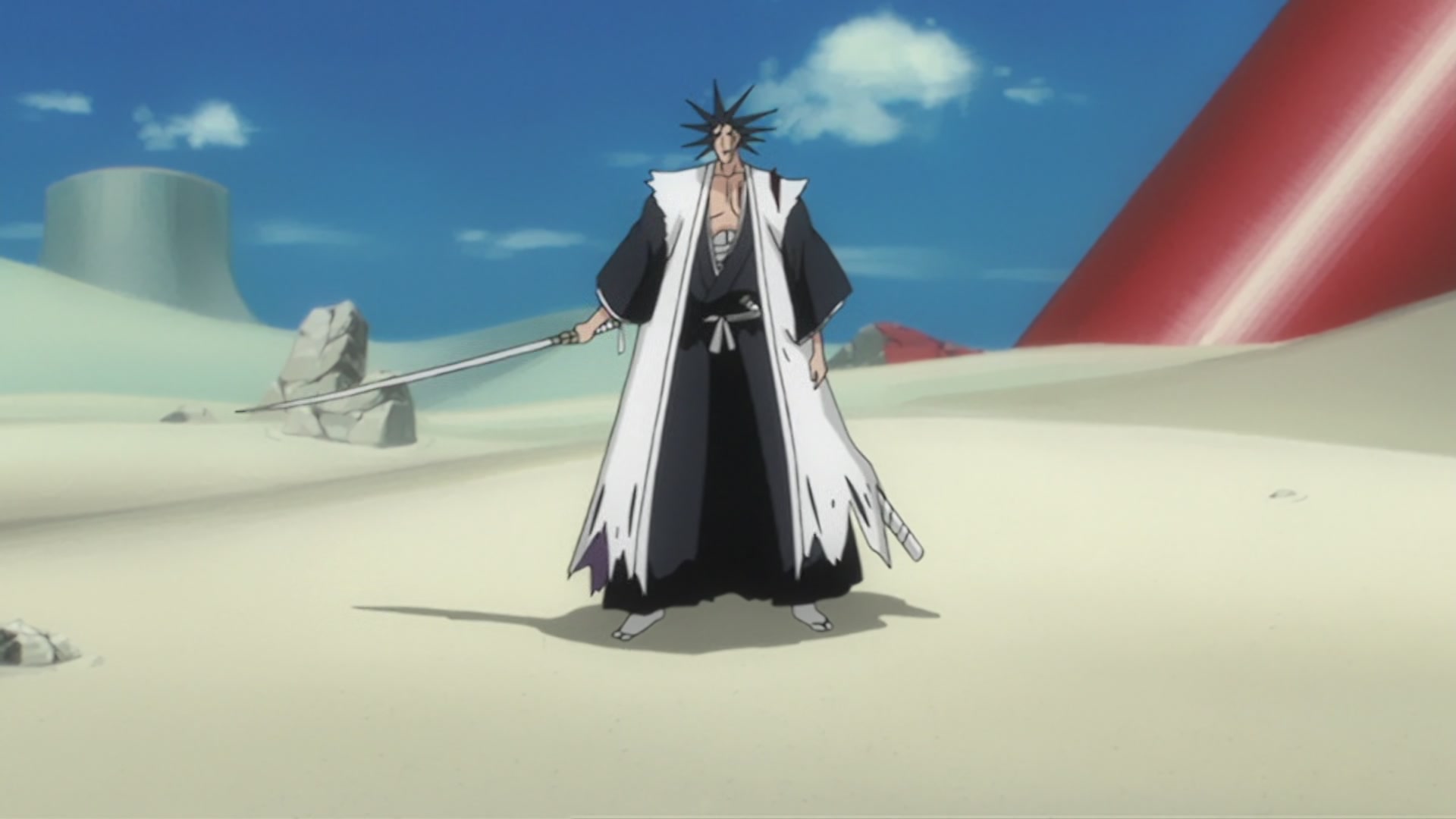 Bleach Ep 201: Nnoitra Released! Multiplying Arms @ 00:09:01