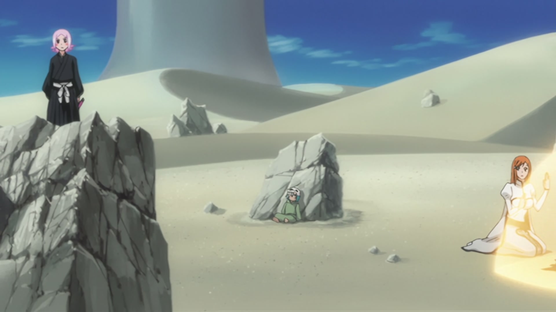 Bleach Ep 203: Karakura Town Gathers! Aizen versus Shinigami @ 00:08:19