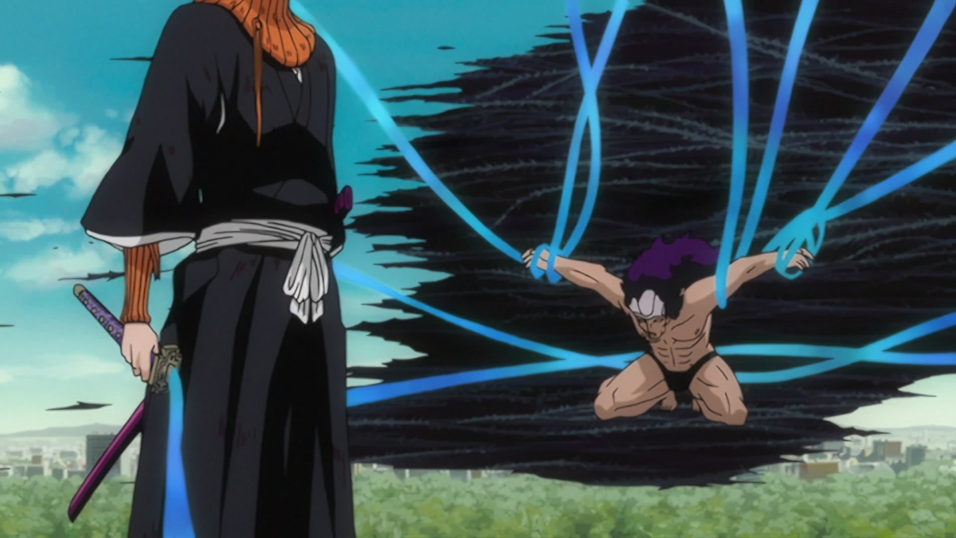 Bleach Ep 220: Ikkaku Falls! The Shinigami's Crisis @ 00:02:41