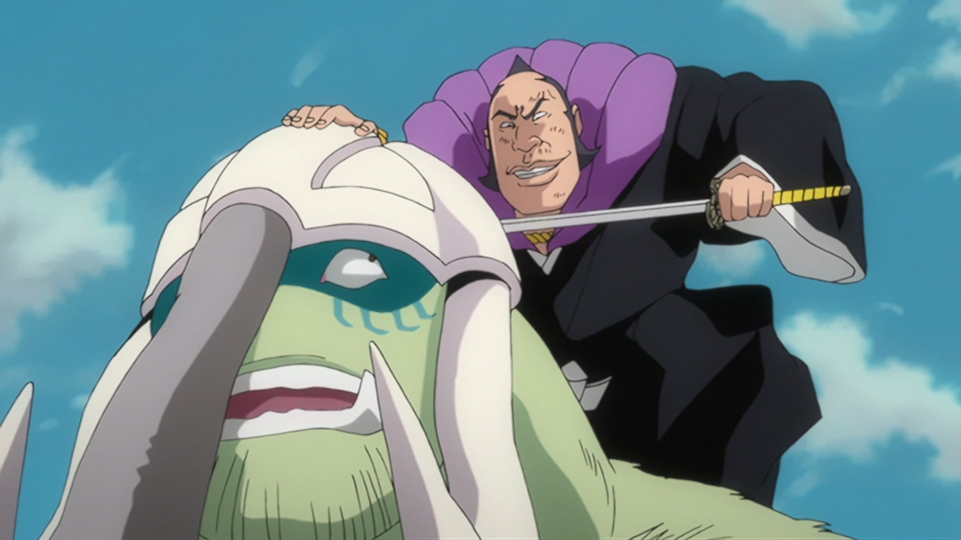 Bleach Ep 222: The Most Evil Tag!? Soi Fon & Omaeda @ 00:18:23