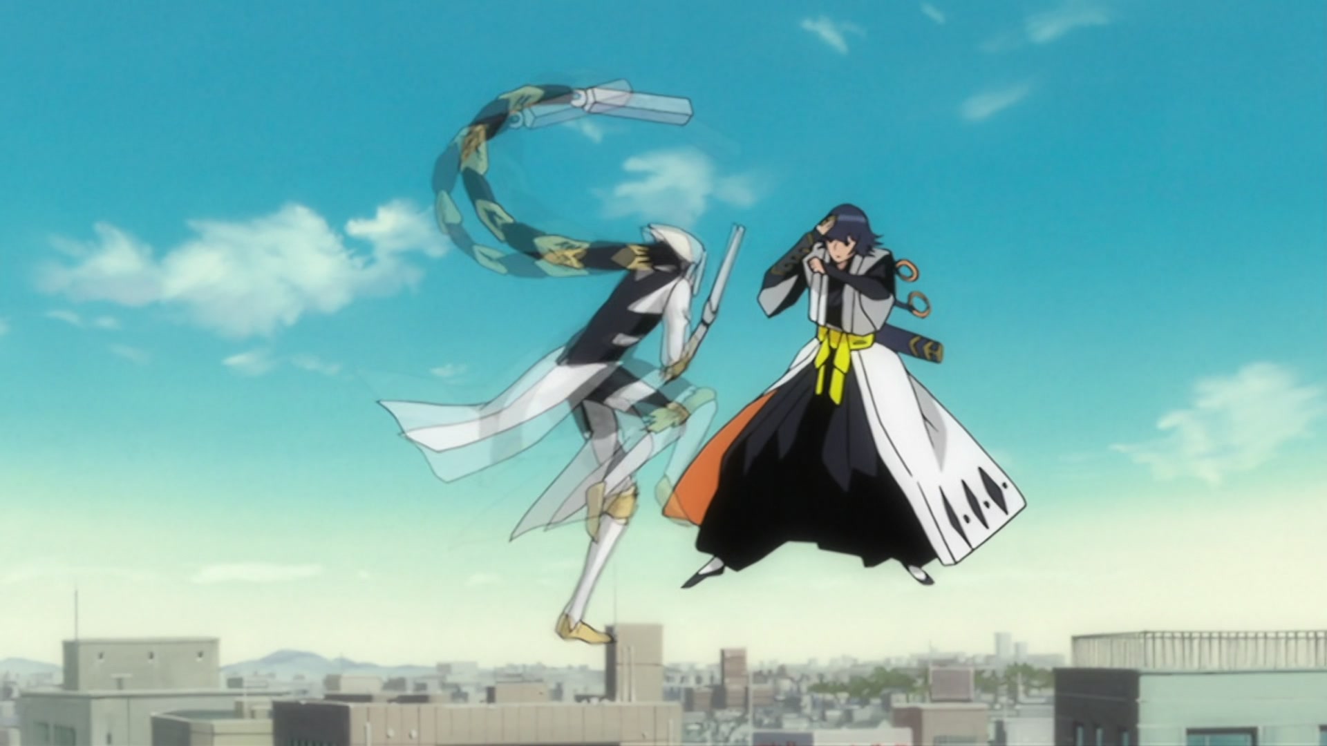 Bleach Ep 222: The Most Evil Tag!? Soi Fon & Omaeda @ 00:19:11