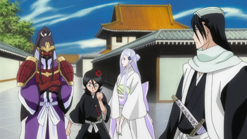 Bleach Ep 256: Byakuya's Anger! The Kuchiki Family Collapses @ 00:09:16
