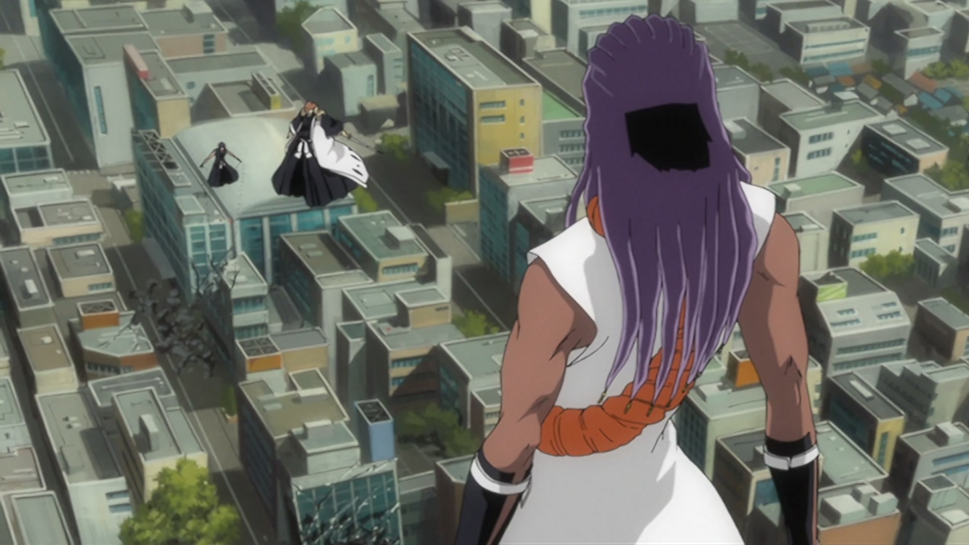 Bleach Ep 289: Byakuya vs. Kenpachi?! The Melee Begins @ 00:07:07