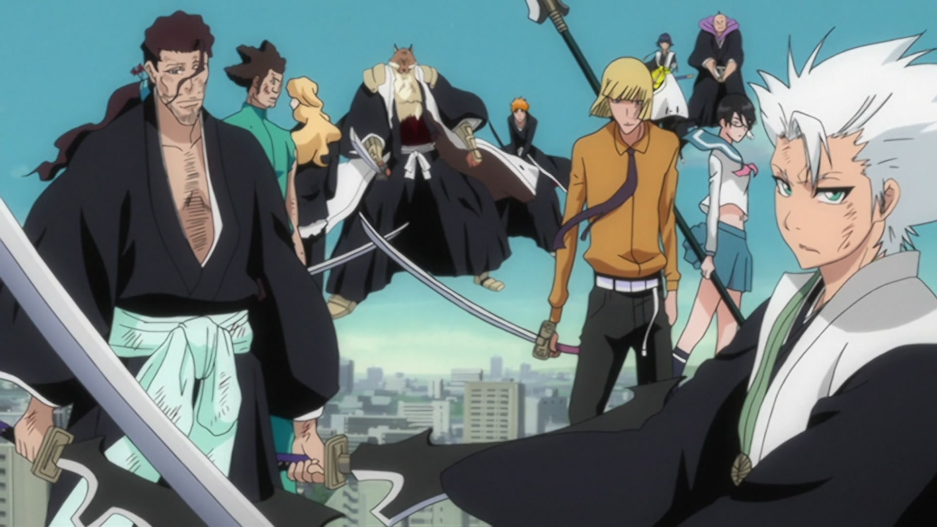 Bleach Ep 292: All-Out War! Aizen vs. Shinigami @ 00:13:33