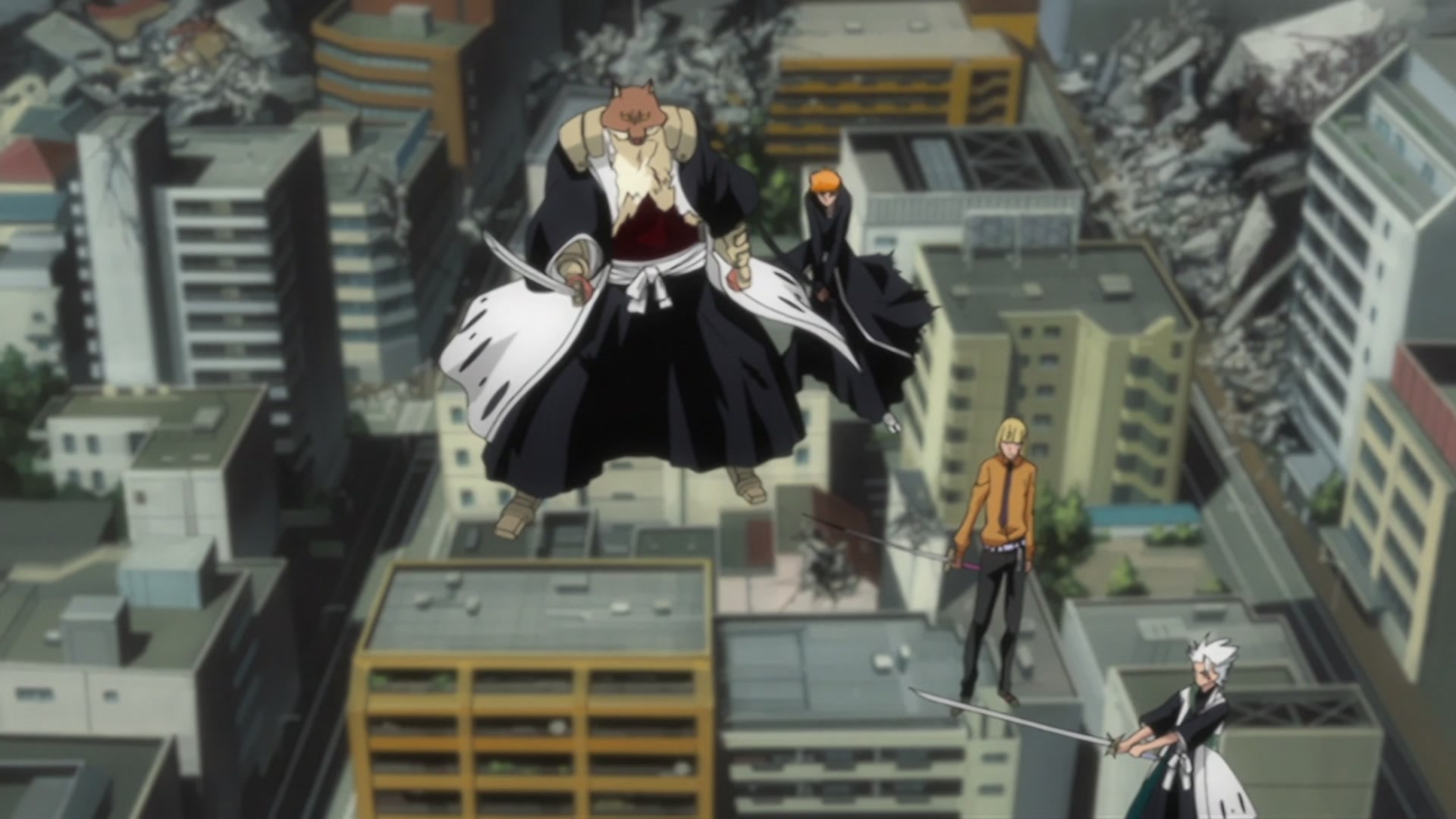 Bleach Ep 292: All-Out War! Aizen vs. Shinigami @ 00:13:42