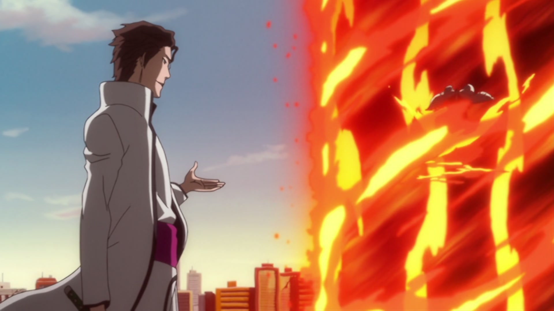 Bleach Ep 294: Impossible to Attack? The Sealed Genryusai! @ 00:06:44