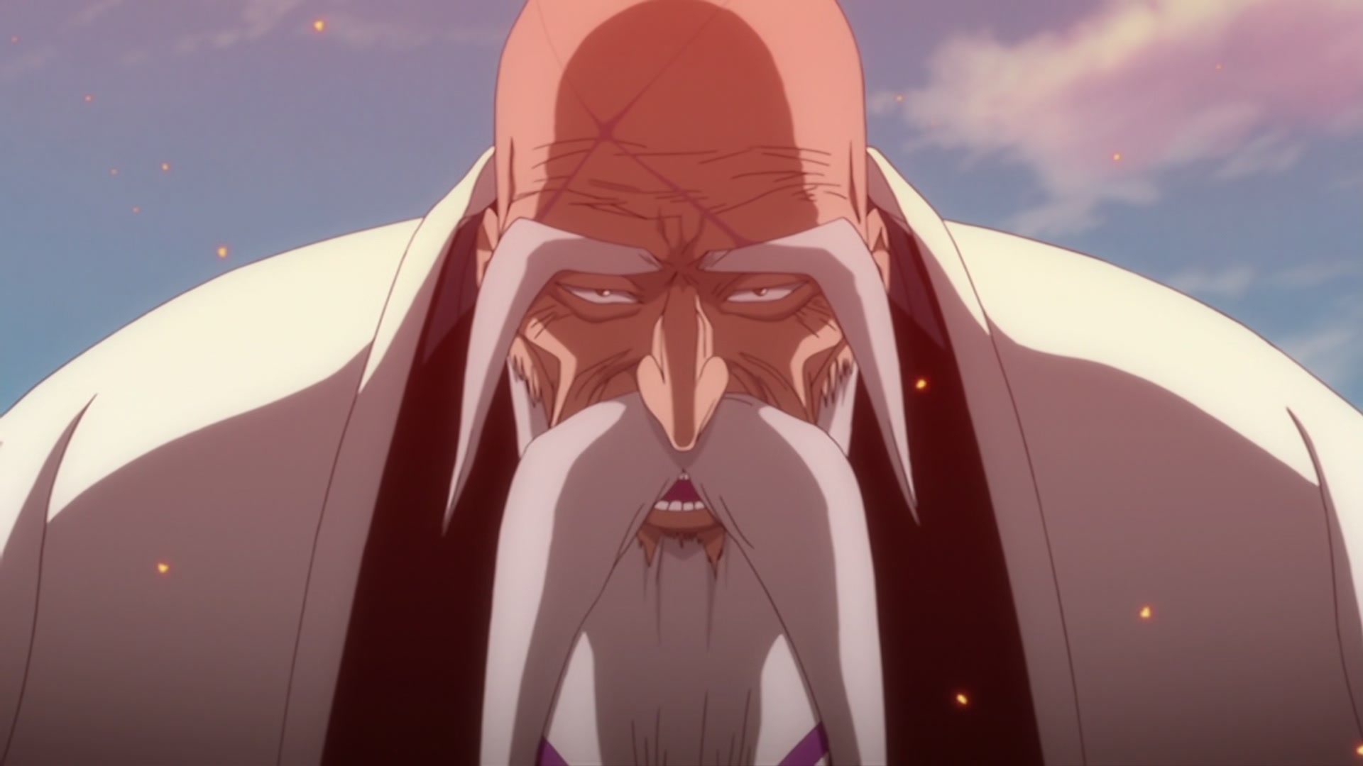 Bleach Ep 294: Impossible to Attack? The Sealed Genryusai! @ 00:08:38