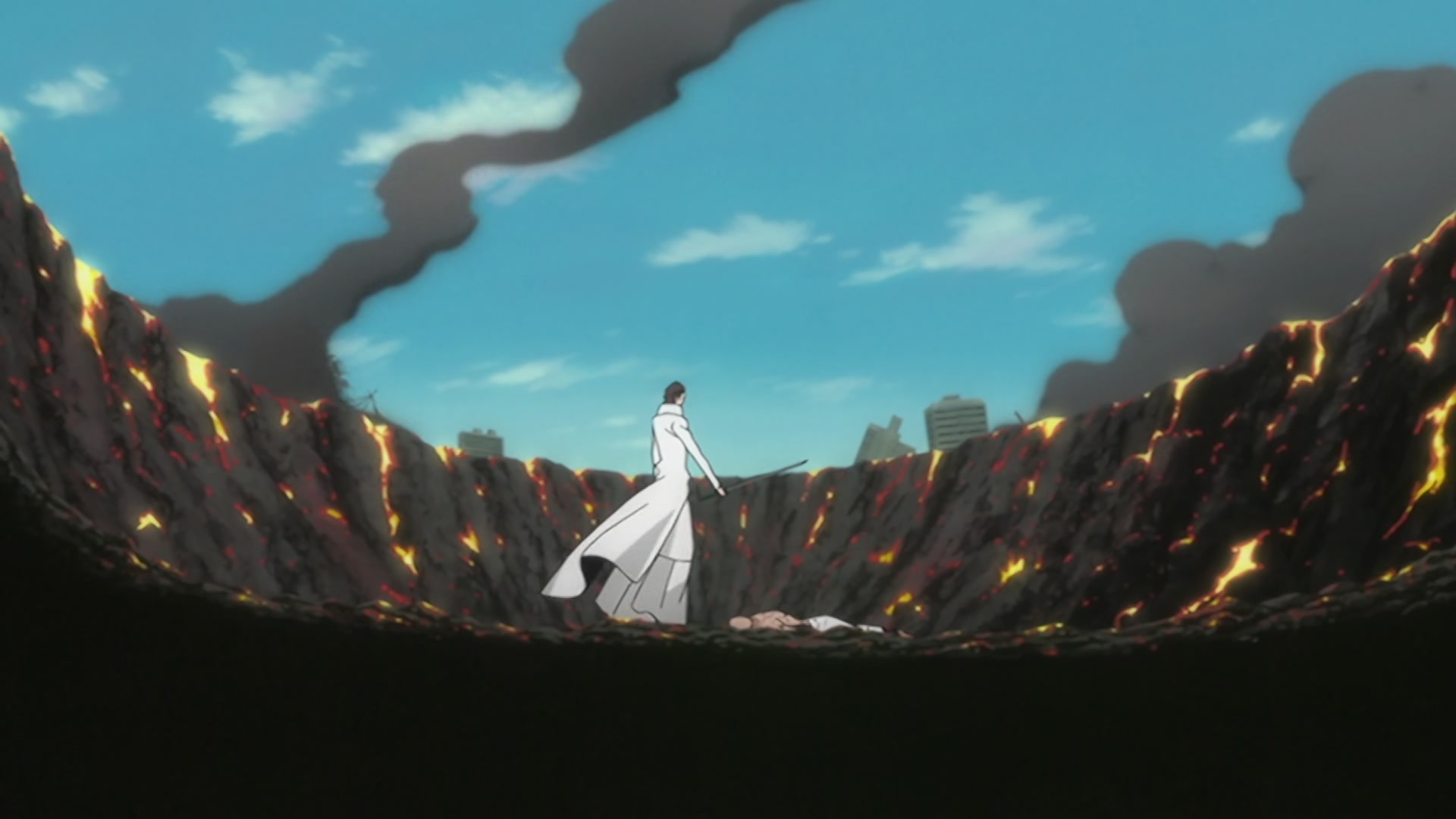 Bleach Ep 294: Impossible to Attack? The Sealed Genryusai! @ 00:20:51