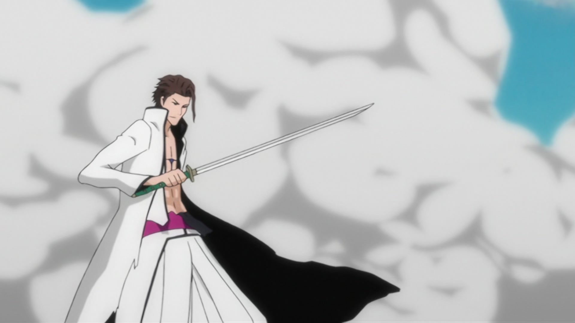 Bleach Ep 297: The Extending Blade?! Ichigo vs. Gin! @ 00:04:40