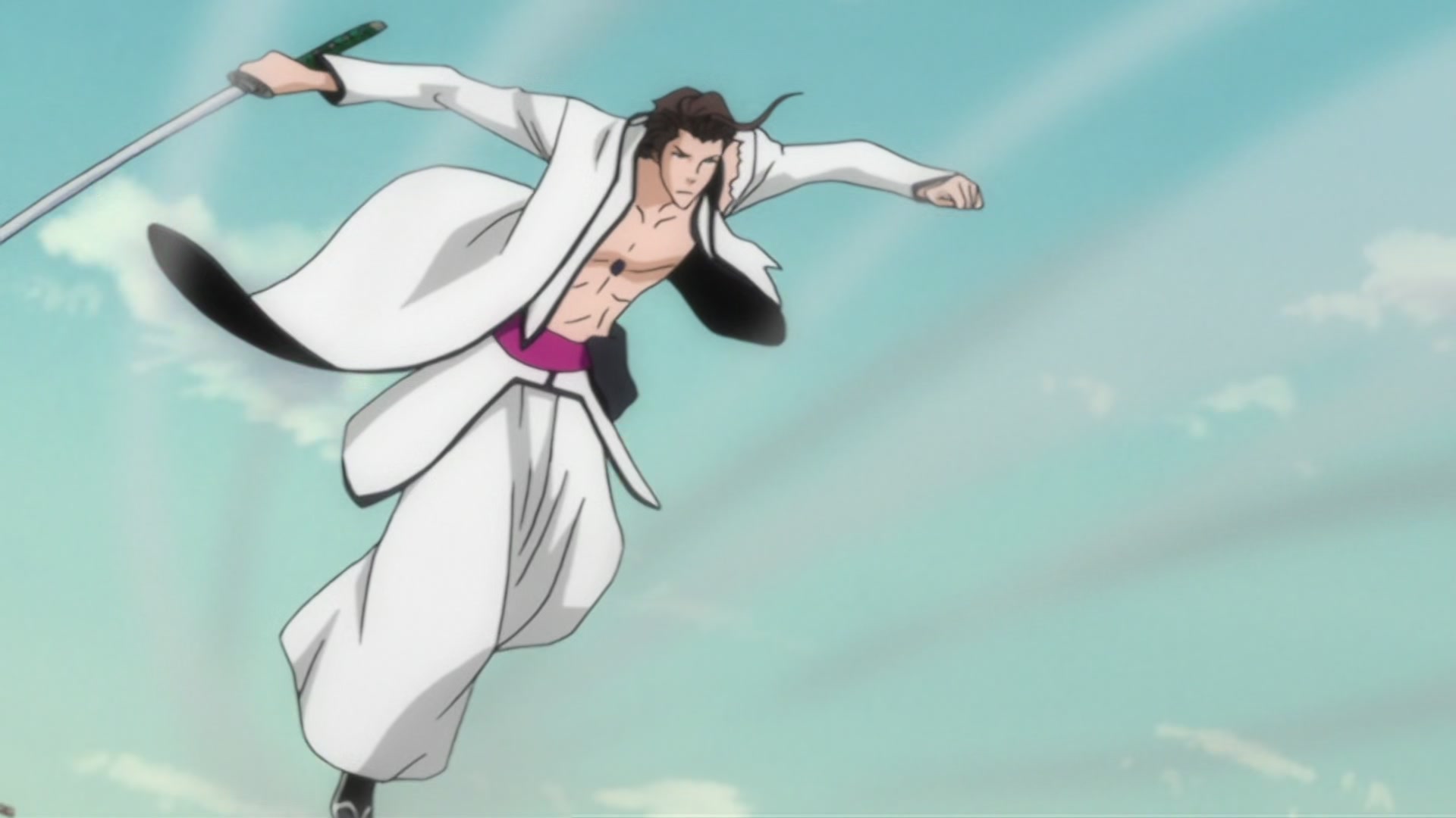 Bleach Ep 297: The Extending Blade?! Ichigo vs. Gin! @ 00:04:49