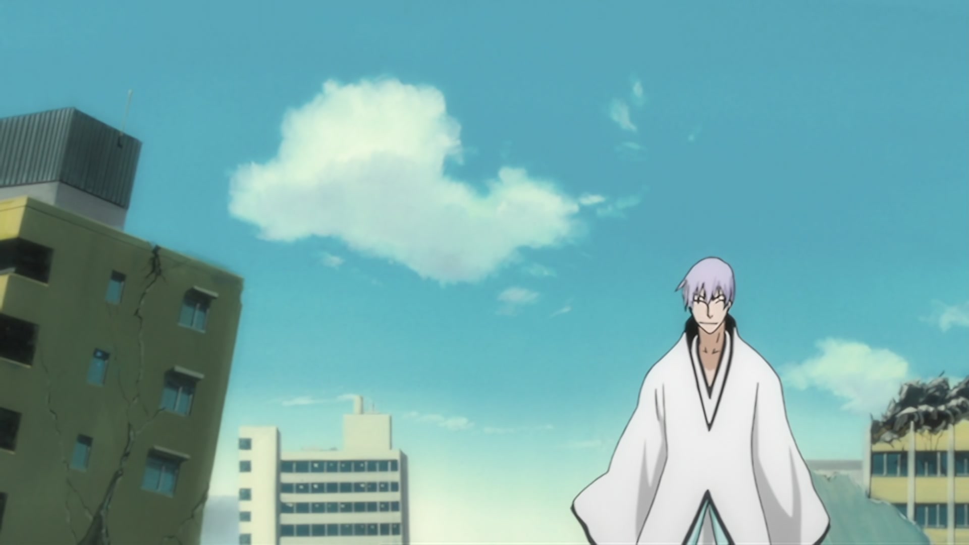 Bleach Ep 297: The Extending Blade?! Ichigo vs. Gin! @ 00:07:07