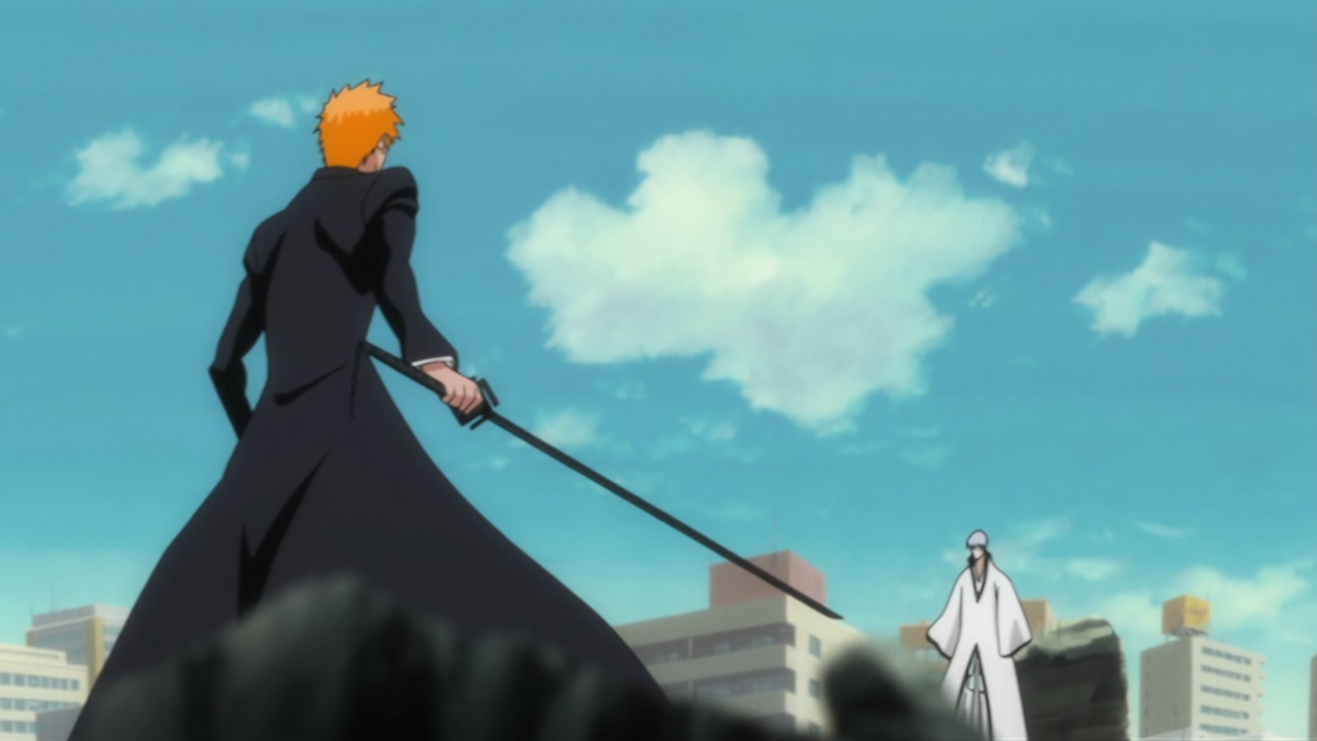 Bleach Ep 297: The Extending Blade?! Ichigo vs. Gin! @ 00:07:31