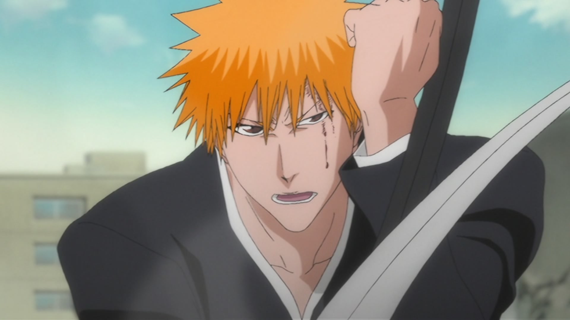 Bleach Ep 297: The Extending Blade?! Ichigo vs. Gin! @ 00:09:58