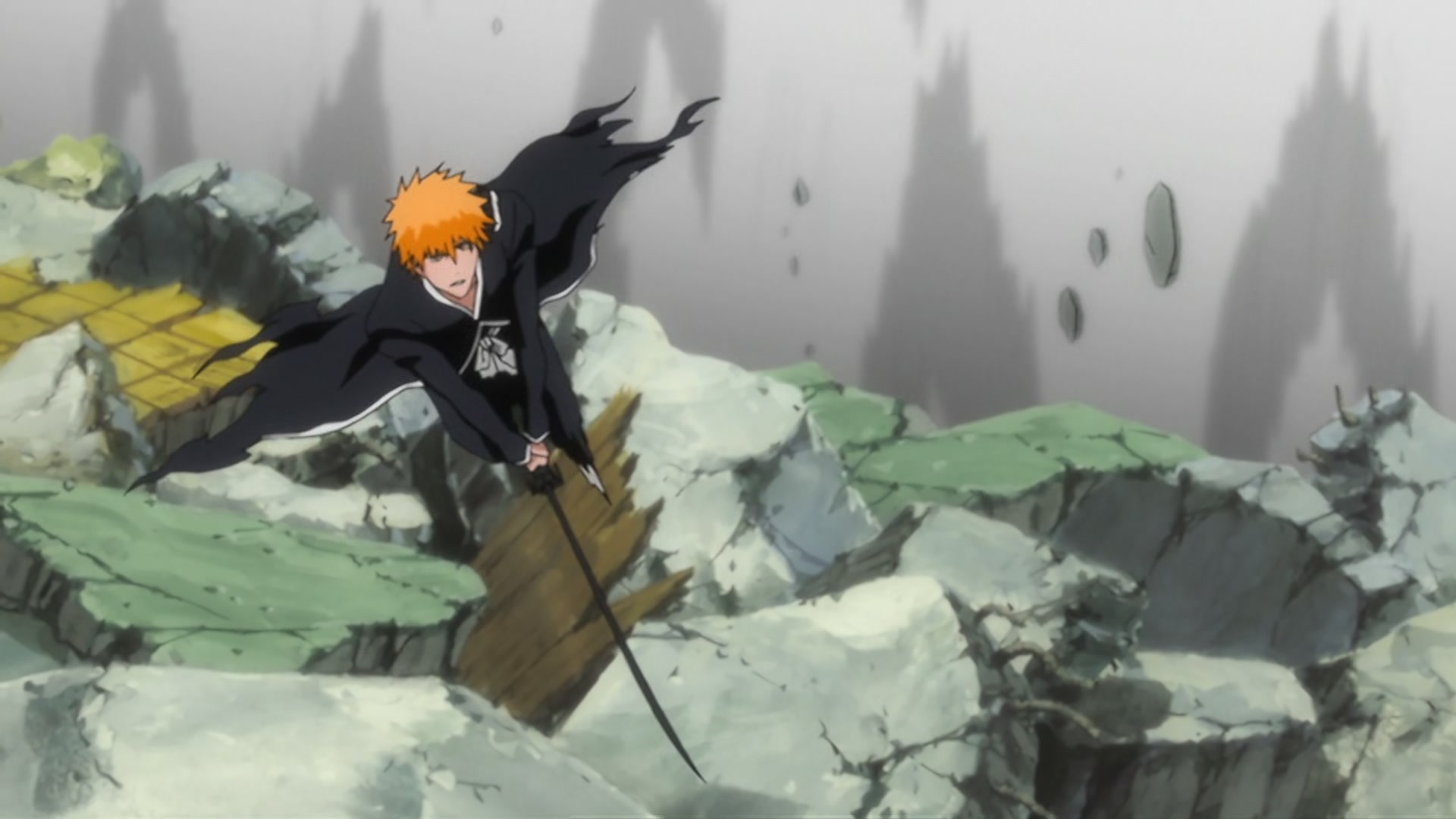 Bleach Ep 297: The Extending Blade?! Ichigo vs. Gin! @ 00:12:21