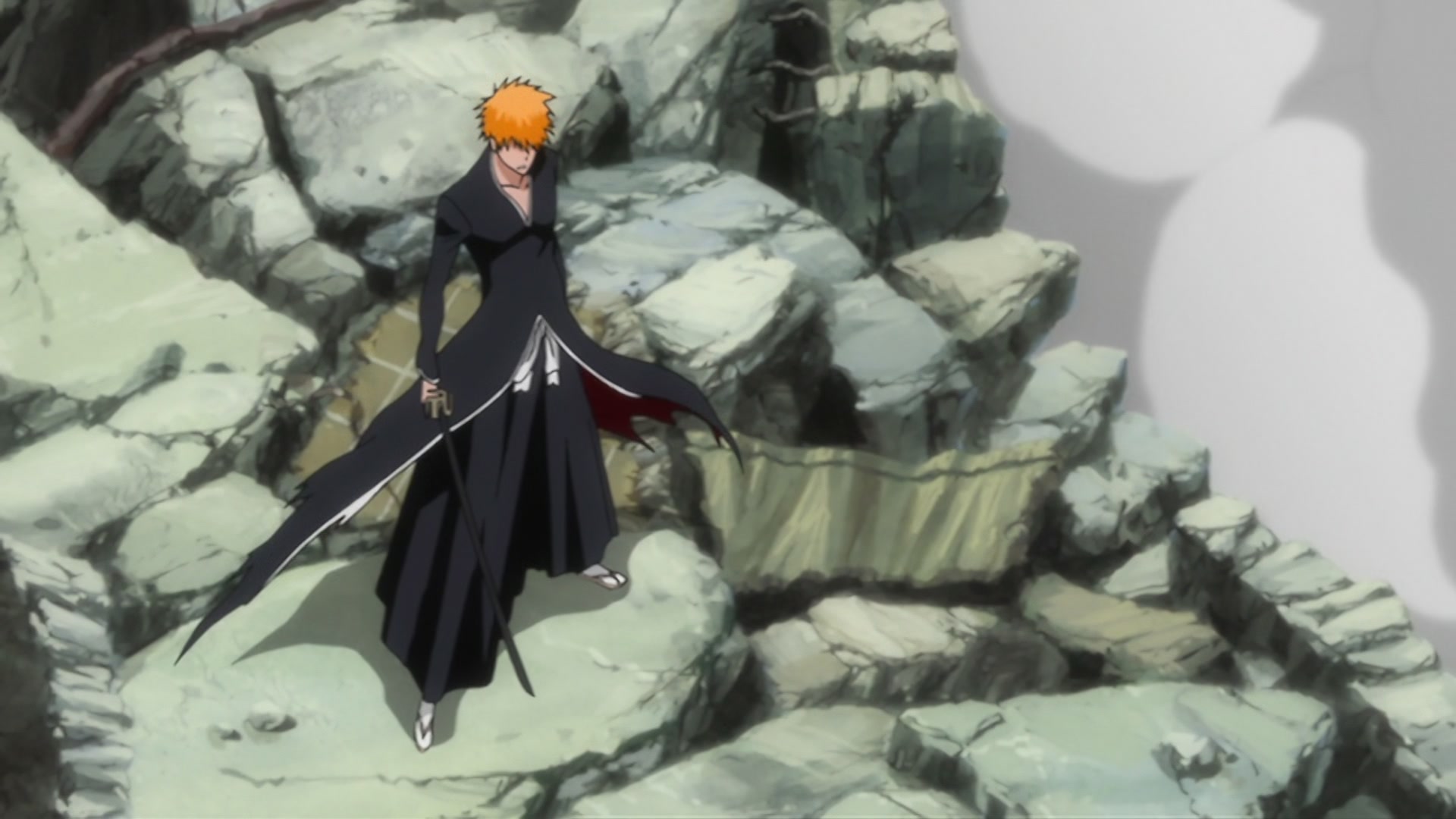 Bleach Ep 297: The Extending Blade?! Ichigo vs. Gin! @ 00:12:40