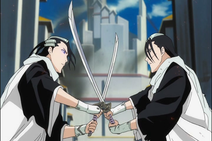 Bleach Ep 327: Pride of the Kuchiki Family! Byakuya vs. Byakuya! @ 00:04:02