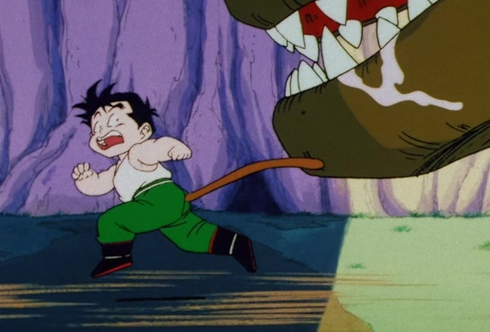 Dragon Ball Z — Ep 7: Dinosaur Survival! Gohan's Difficult Training @ 16:49