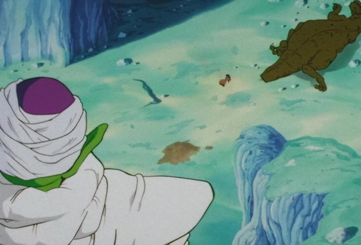 Dragon Ball Z — Ep 12: Catnap on the Serpent Road — Goku Takes a Tumble @ 02:37