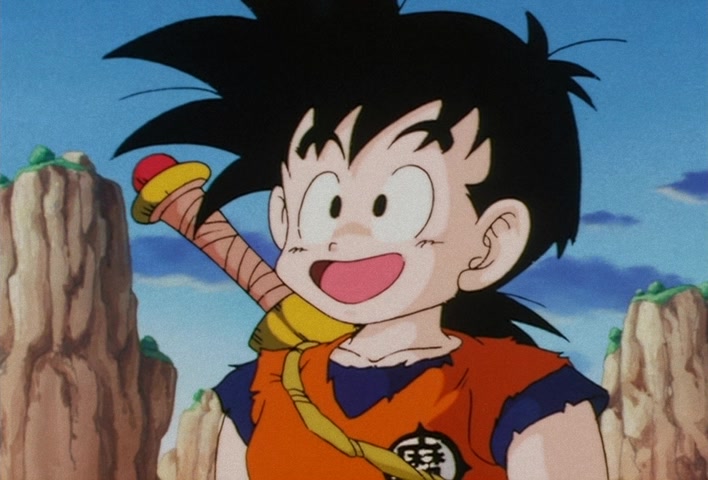 Dragon Ball Z — Ep 12: Catnap on the Serpent Road — Goku Takes a Tumble @ 04:10