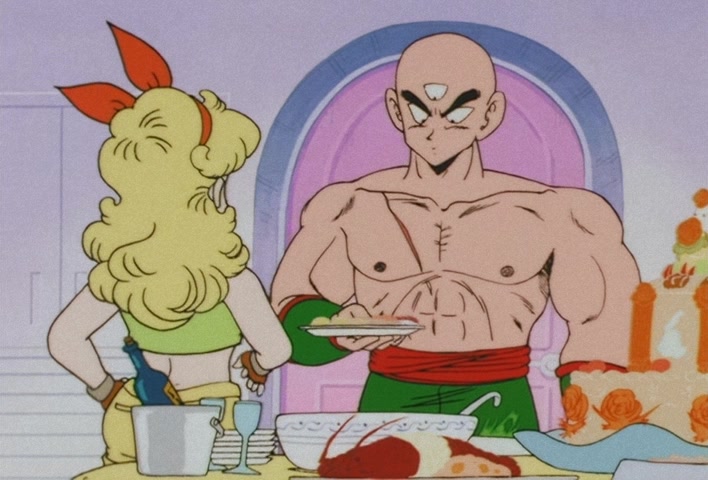 Dragon Ball Z — Ep 12: Catnap on the Serpent Road — Goku Takes a Tumble @ 07:35