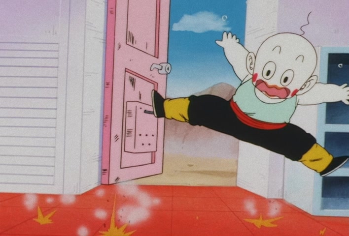 Dragon Ball Z — Ep 12: Catnap on the Serpent Road — Goku Takes a Tumble @ 09:08