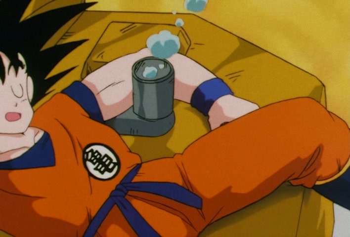 Dragon Ball Z — Ep 12: Catnap on the Serpent Road — Goku Takes a Tumble @ 10:51