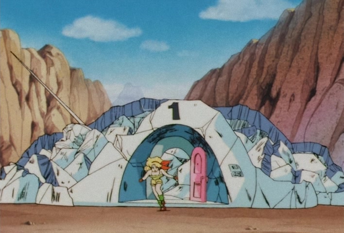 Dragon Ball Z — Ep 12: Catnap on the Serpent Road — Goku Takes a Tumble @ 15:21