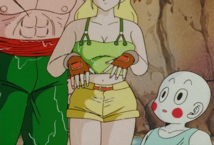Dragon Ball Z — Ep 12: Catnap on the Serpent Road — Goku Takes a Tumble @ 17:04