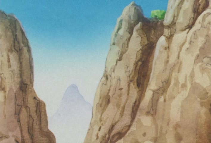 Dragon Ball Z — Ep 12: Catnap on the Serpent Road — Goku Takes a Tumble @ 19:05