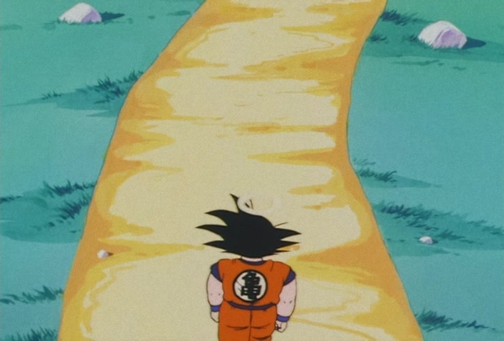 Dragon Ball Z — Ep 12: Catnap on the Serpent Road — Goku Takes a Tumble @ 21:44