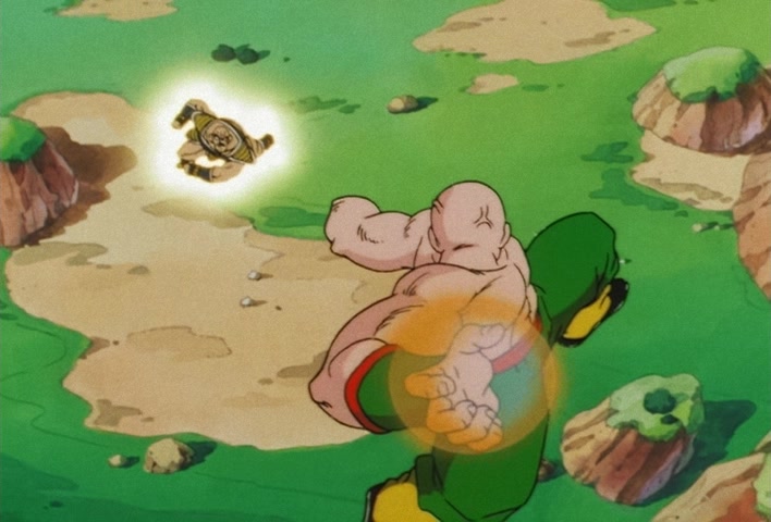 Dragon Ball Z Ep 24: Farewell Ten-san! Chiaotzu's Suicide Strategy @ 15:36