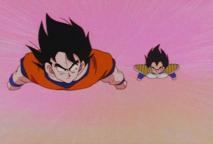 Dragon Ball Z — Ep 30: A Hot, Unbounded Battle! Goku vs Vegeta @ 03:33