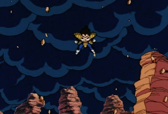 Dragon Ball Z — Ep 30: A Hot, Unbounded Battle! Goku vs Vegeta @ 11:38