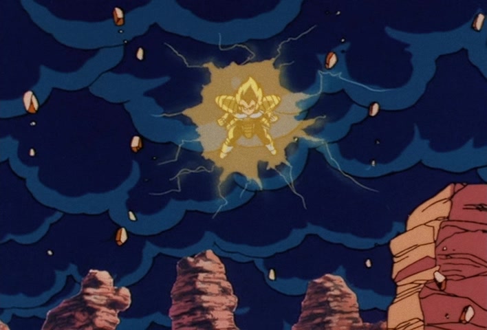 Dragon Ball Z — Ep 30: A Hot, Unbounded Battle! Goku vs Vegeta @ 12:14