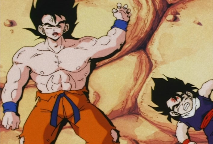 Dragon Ball Z Ep 33: Don't Die, Father!! This is Gohan's Hidden Strength @ 16:25