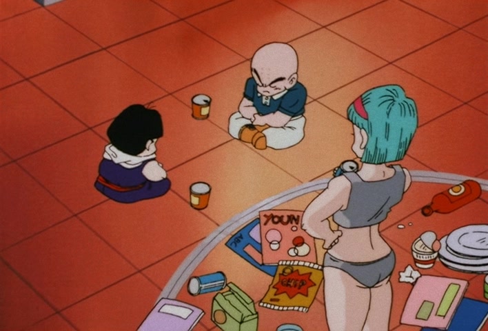 Dragon Ball Z Ep 39: Friends or Foes? Children of the Mysterious Giant Spaceship @ 04:12