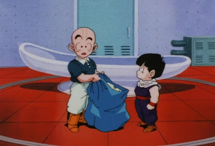 Dragon Ball Z Ep 39: Friends or Foes? Children of the Mysterious Giant Spaceship @ 09:16