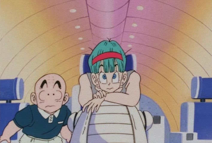 Dragon Ball Z Ep 39: Friends or Foes? Children of the Mysterious Giant Spaceship @ 12:49