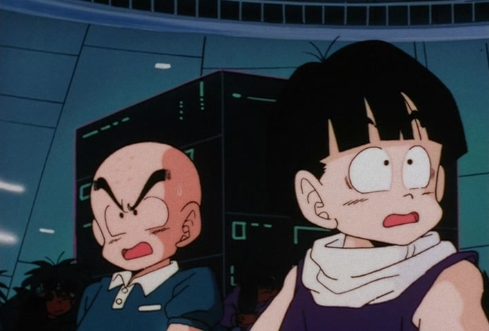 Dragon Ball Z Ep 39: Friends or Foes? Children of the Mysterious Giant Spaceship @ 21:16