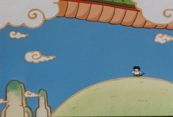 Dragon Ball Z Ep 39: Friends or Foes? Children of the Mysterious Giant Spaceship @ 22:38