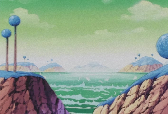 Dragon Ball Z Ep 49: Dodoria Dies by Explosion! Vegeta's Fearsome Shockwave @ 10:51