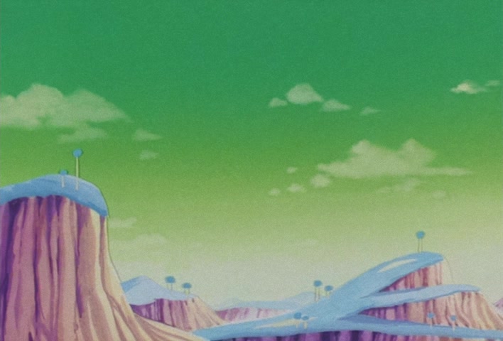 Dragon Ball Z Ep 67: Lightning Balls of Red and Blue! Jheese and Butta Attack Goku @ 02:03