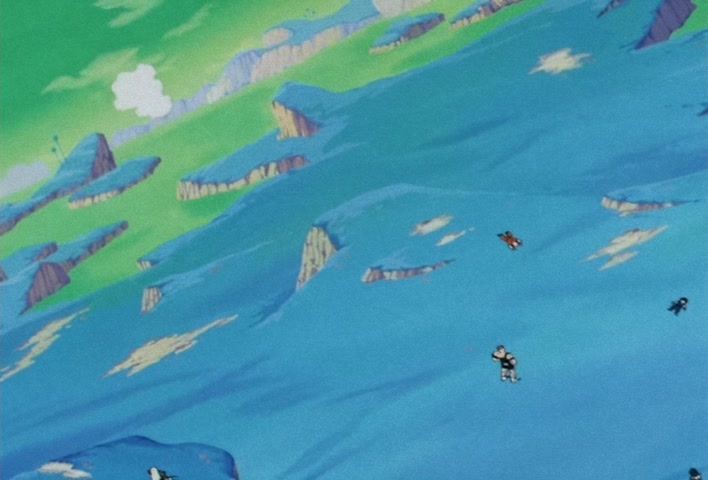 Dragon Ball Z Ep 67: Lightning Balls of Red and Blue! Jheese and Butta Attack Goku @ 02:11