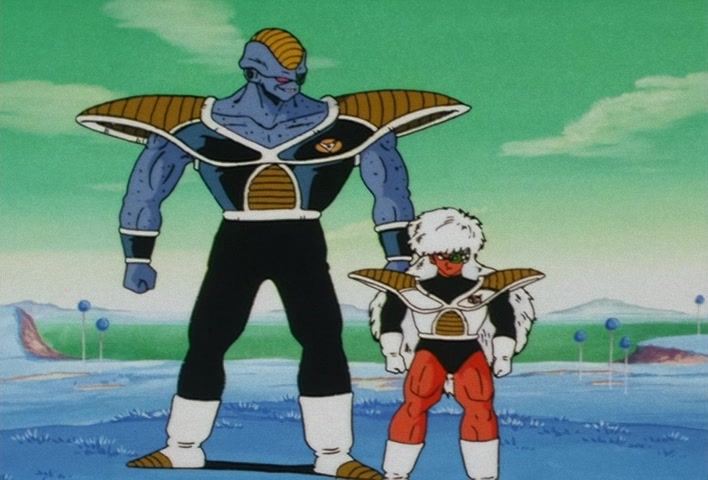 Dragon Ball Z Ep 67: Lightning Balls of Red and Blue! Jheese and Butta Attack Goku @ 06:11