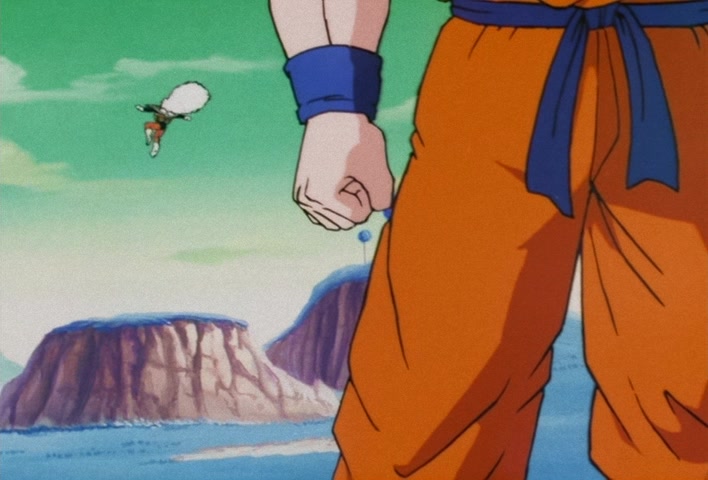 Dragon Ball Z Ep 67: Lightning Balls of Red and Blue! Jheese and Butta Attack Goku @ 06:50