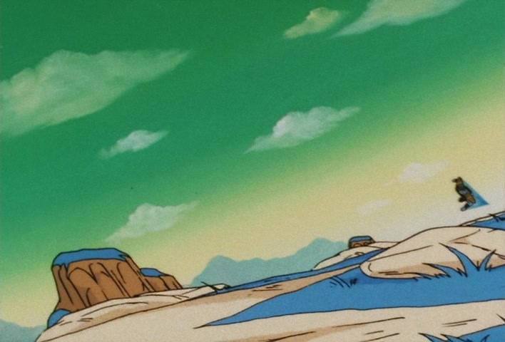Dragon Ball Z Ep 67: Lightning Balls of Red and Blue! Jheese and Butta Attack Goku @ 08:00